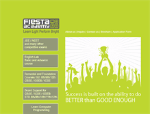 Tablet Screenshot of fiestaacademy.com